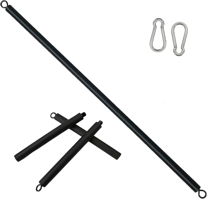 Resistance Band Bar 41Inch Workout 2 Carabineer