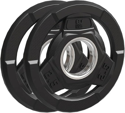 Weight Plate 2-Inch Rubber Coated Olympic Grip Plate 2.5/5/10/15/25/35/45 LB