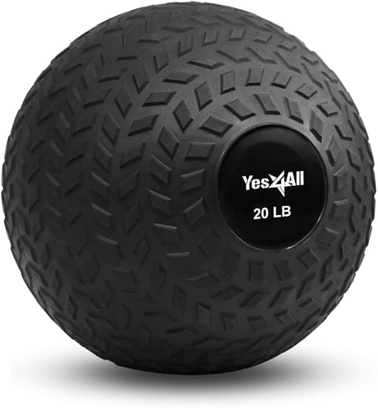 Yes4All Upgraded Fitness Slam Medicine Ball 20lbs for exercise