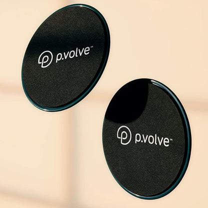 PVOLVE Gliding Discs for Home Workouts Exercise and