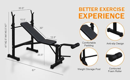 NicBex Weight Bench