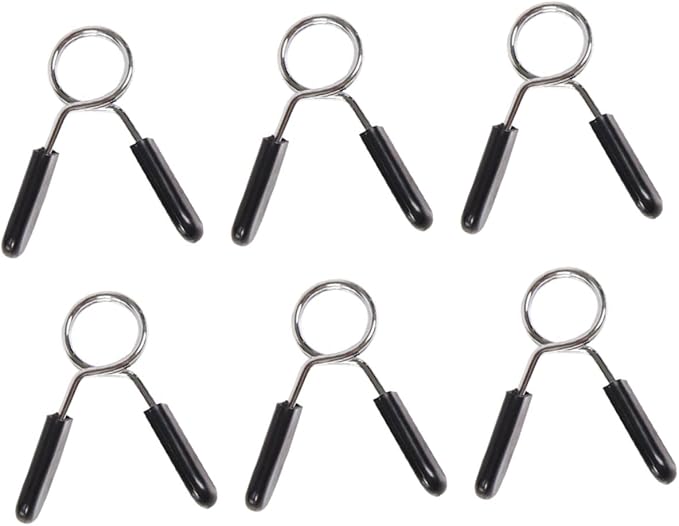 VANZACK 6pcs Barbell Buckle Sport Accessories Stainless Steel 1 in