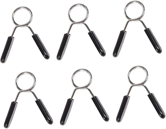 VANZACK 6pcs Barbell Buckle Sport Accessories Stainless Steel 1 in