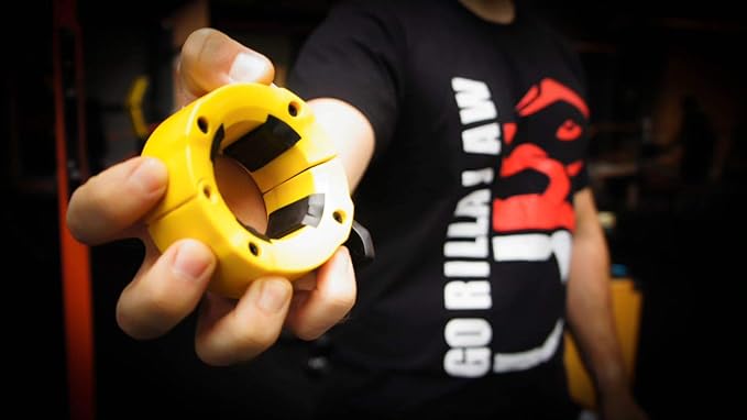 GorillaJaw Olympic Barbell Clamps 2 inch Quick Release 2inch Pro