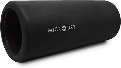 MICRODRY Deluxe Fitness Foam Back Roller for Muscle Relief 13x5.3", Black