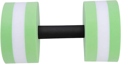 Foam Dumbbell, Float Bodybuilding 2PCS Barbell, for Body Shaping Aerobic Exercise Devices Loseweight Dumbbell Set(green)