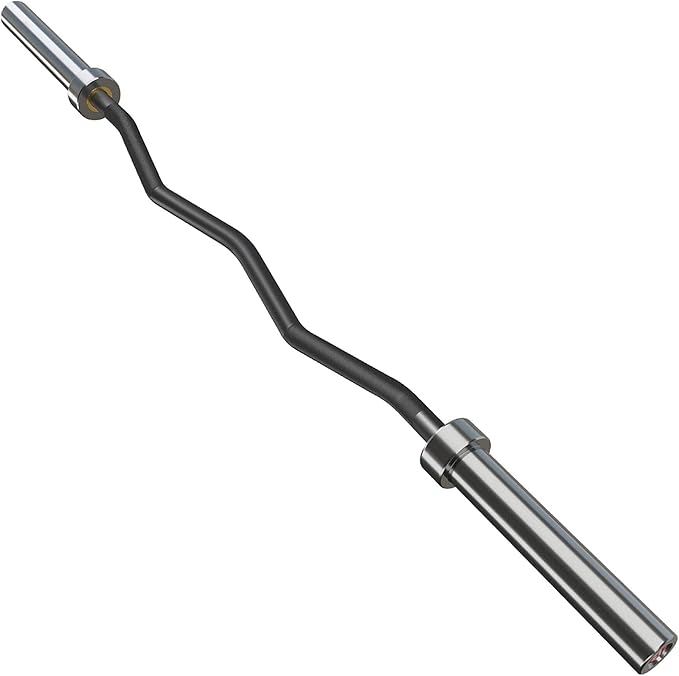 NW Curl Bar 4 Feet Super Curl Barbell 330lb Capacity 2 Inch