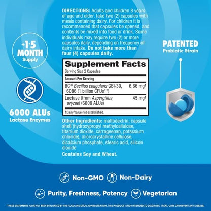 Digestive Advantage Lactose Defense - Breaks Down Lactose to Defend Against Digestive Upset, 96 Capsules (Pack of 2)