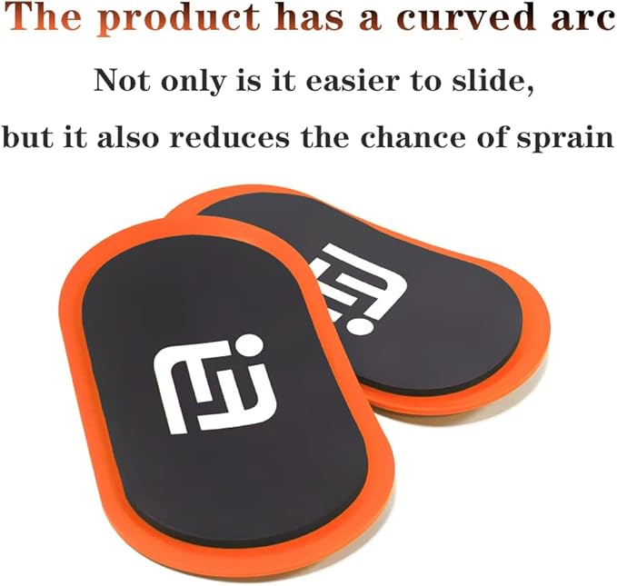 orange Gliding Discs Core Sliders Smooth Use On