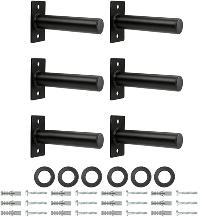 Weight Plate Holder, Steel Wall Mounted Weight Plate Rack Storage for 2" Weight Plate, Mounting Hardware Included