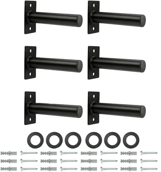 Weight Plate Holder, Steel Wall Mounted Weight Plate Rack Storage for 2" Weight Plate, Mounting Hardware Included