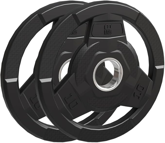 Weight Plate 2-Inch Rubber Coated Olympic Grip Plate 2.5/5/10/15/25/35/45 LB