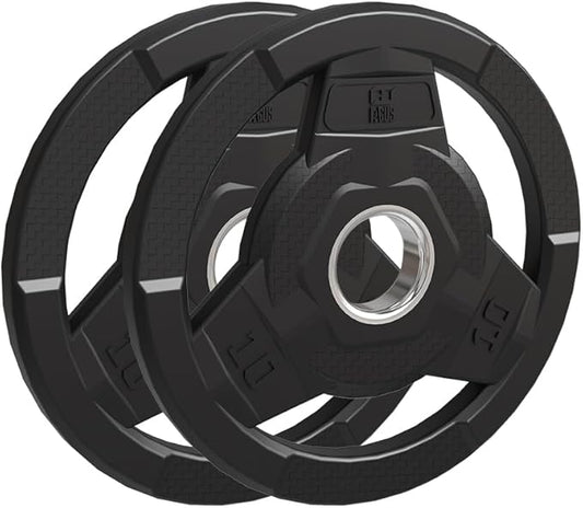 Weight Plate 2-Inch Rubber Coated Olympic Grip Plate 2.5/5/10/15/25/35/45 LB