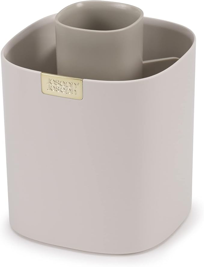 Joseph Joseph Viva - Tiered Makeup Brush Pot Organiser with dividers for brushes, eyeliners, lip pencils, mascara storage