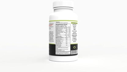 Wellgenix Purvana Max Hair, Skin, & Nails Vitamin Capsules, Double Strength Biotin 5000MCG, Fo-Ti Root, VIT A & B, Folic Acid (2 Pack)