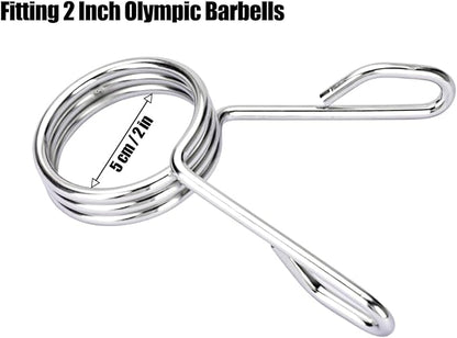 AccEncyc Spring Clip Collars 2 Inch Olympic Barbell
