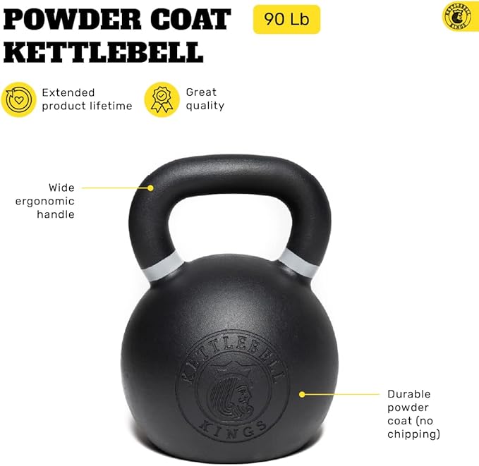 Kettlebell Kings Powder Coated Kettlebell Weights 5-90 LB