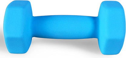 Neoprene Dumbbell Hand Weights, Anti-Slip, Anti-roll, Hex Shape Colorful, Pair or Set with Stand