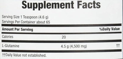 Body Fortress 100% Pure Glutamine Powder, 300g Jar (1ct), Nutrient Replenishment Powder for Post-Workout Recovery Glutamine Supplement