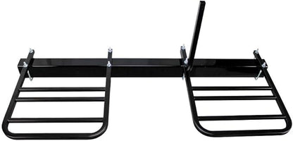 Quick Products QPRBM2R RV Bumper-Mounted 2-Bike Rack with Adjustable Width and Stabilizer Post