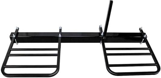 Quick Products QPRBM2R RV Bumper-Mounted 2-Bike Rack with Adjustable Width and Stabilizer Post