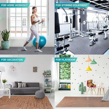Yes4All 24SQFT-120SQFT Puzzle Exercise Mat for Home Gym
