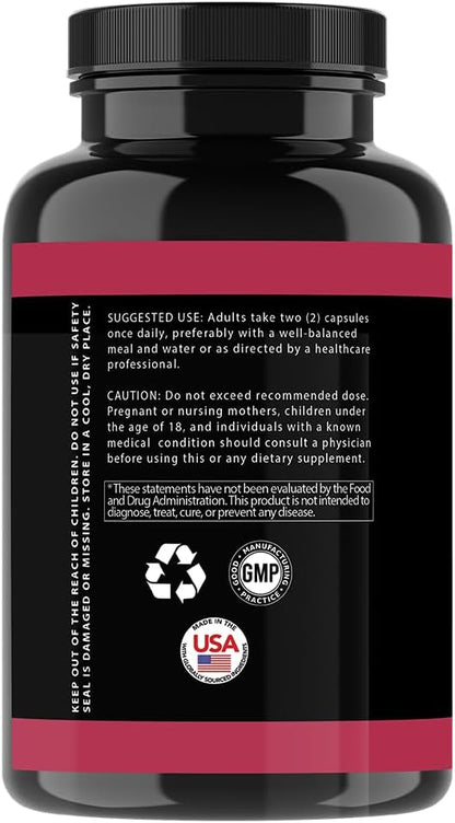 Angry Supplements Apple Cider Vinegar + Beet Root Powder Capsules, Pure ACV Beetroot 1000mg per Serving, Nitric Oxide Booster & Digestive Health for Men and Women 60ct, 2 Pack (120ct Total)