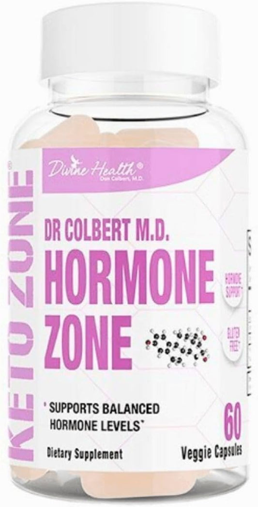 Divine Health's Hormone Zone |150mg of DIM | 100mcg of Vitamin K2 | 1000IU of Vitamin D3 | 60 Day Supply | 60 Capsules |