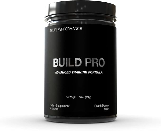 Build Pro for Muscle Building and Recovery, Peach Mango, Patent Pending GAA + Creatine Monohydrate, For Strength, Performance, Muscle Growth - Betaine, Beta Alanine, Zinc, Boron Citrate - 30 Servings