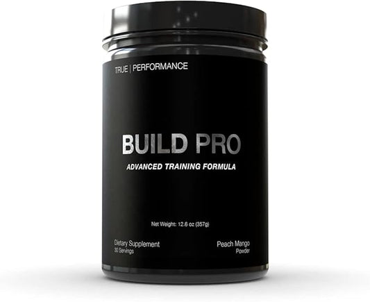 Build Pro for Muscle Building and Recovery, Peach Mango, Patent Pending GAA + Creatine Monohydrate, For Strength, Performance, Muscle Growth - Betaine, Beta Alanine, Zinc, Boron Citrate - 30 Servings