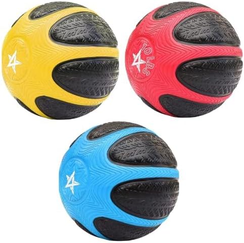 Yes4All Medicine Ball with Dual Texture Grip 6/8/10/12LBS