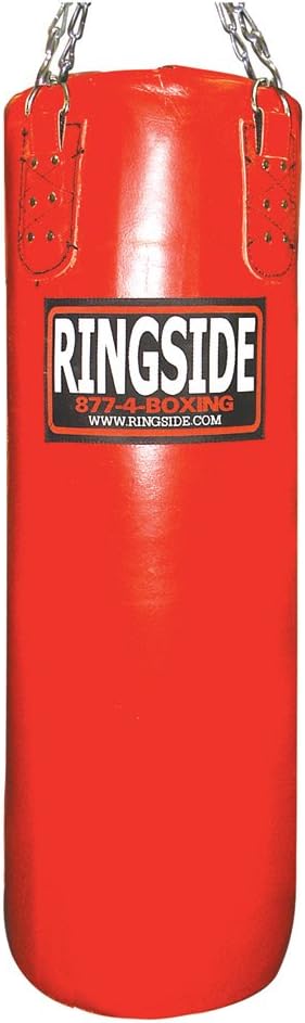Ringside 100-pound Leather Boxing Punching Heavy Bag (Filled)