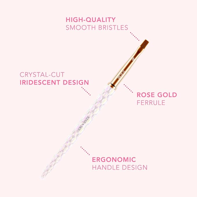 Kiara Sky Professional Nails *NEW* Gel Nail Art Brushes (Nail Art Brush - M Flat)