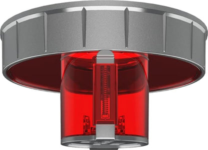 XL Protein Scoop and Supplement Funnel Attachment for Pre and Post Workout Powders, BPA Free, Spill Proof Dispenser, Universally Fits Most Product Containers, Raging Red, Reload Pro