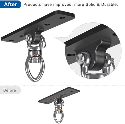 Kipika Heavy Bag Hanger - Heavy Duty Punching Bag Mount Steel Hanger Bracket, Ceiling Wall Mount Wood Beam Hook Holder for Boxing, Kickboxing, and Home Gym Fitness Equipment