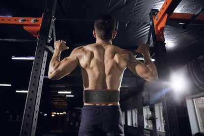 Genuine Leather Weight Lifting Belt for Men Double