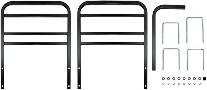 Quick Products QPRBM2R RV Bumper-Mounted 2-Bike Rack with Adjustable Width and Stabilizer Post