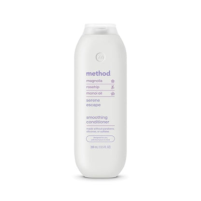 Method Smoothing Conditioner, Serene Escape, Magnolia + Rose Hip + Monoi Oil notes, 13.5oz