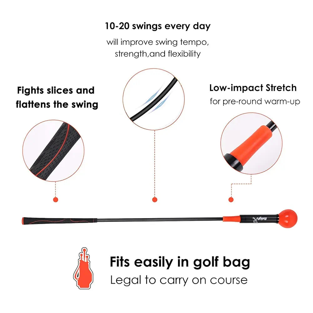 Golf Swing Training Aid Golf Swing Trainer Aid Golf Practice Warm-Up Stick for Strength Flexibility and Tempo Training Golf Golf Swing Aid for Men and Women
