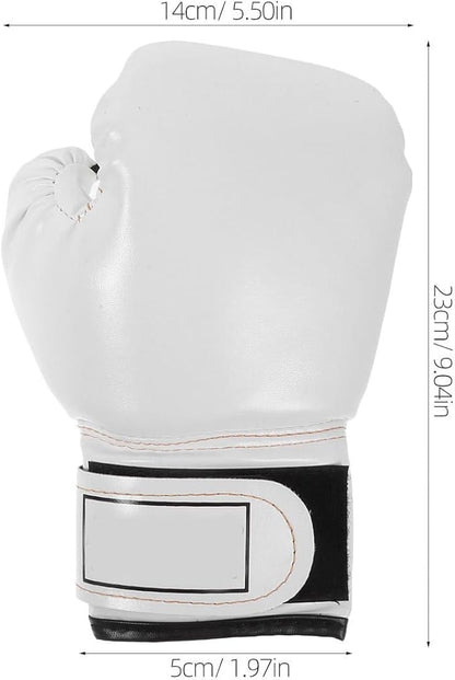 Garneck Kids Boxing Gloves Training Gloves Training Mitts Junior Punch PU Leather Sponge Filled for Toddler and Youth Red