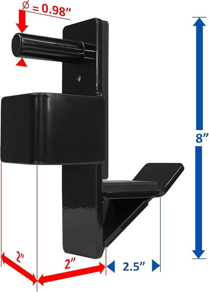 Yes4All Alloy Steel 2x2 J-Hooks Power Rack Attachments 1,000 lbs