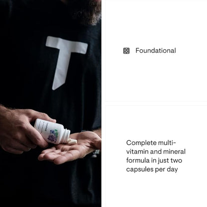 THORNE - Basic Nutrients 2/Day - Comprehensive Daily Multivitamin with Optimal Bioavailability - Vitamin & Mineral Formula - Gluten, Dairy & Soy-Free - 60 Capsules - 30 Servings