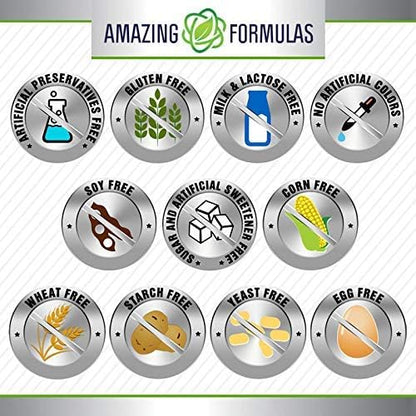 Amazing Formulas L-Tryptophan 1000mg 60 Tablets Supplement | Non-GMO | Gluten Free | Made in USA