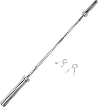 Threaded Chrome Barbell Bar 1-2 Inch Barbell Diameter