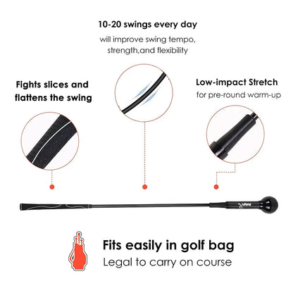 Golf Swing Training Aid Golf Swing Trainer Aid Golf Practice Warm-Up Stick for Strength Flexibility and Tempo Training Golf Golf Swing Aid for Men and Women