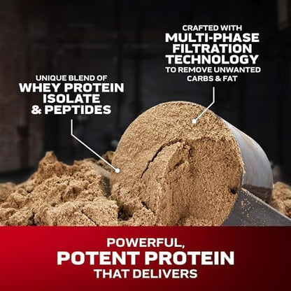 Muscletech Whey Protein Powder (Milk Chocolate, 2.2 Pound) - Nitro-Tech Muscle Building Formula with Whey Protein Isolate & Peptides - 30g of Protein, 3g of Creatine & 6.6g of BCAA