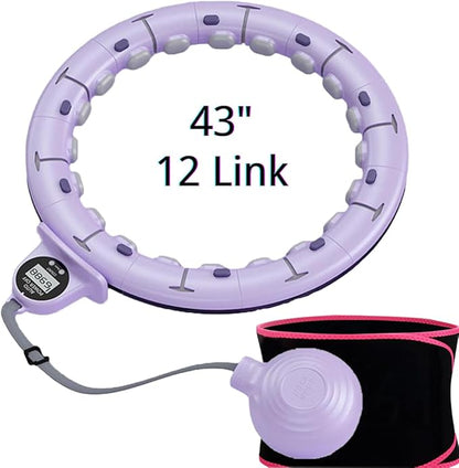 Weighted Hula Circle Hoops for Waist Size 26" 43" with