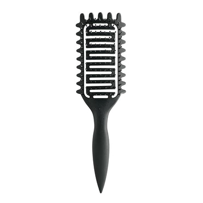 Curl Defining Brush,2024 Curly Hair Brush,Vented Hair Brush for Detangling, Shaping and Defining Curls For Women and Men Less Pulling (Black)