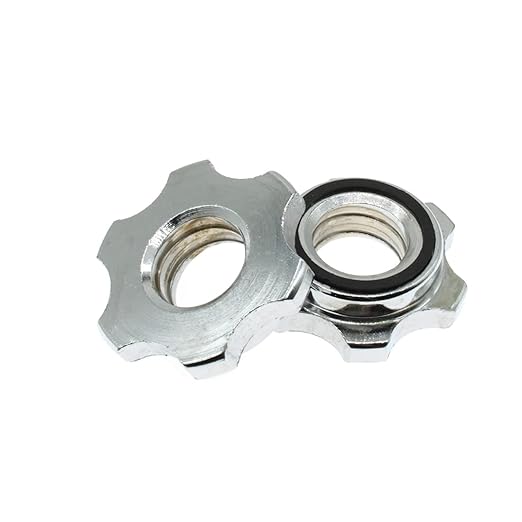 Barbells Hex Nut Anti-Slip 2PCS 25mm Barbell Spin-Lock