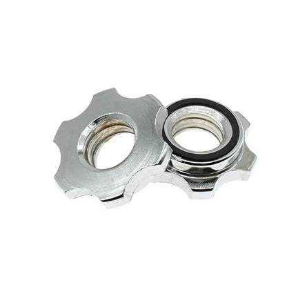 Barbells Hex Nut Anti-Slip 2PCS 25mm Barbell Spin-Lock